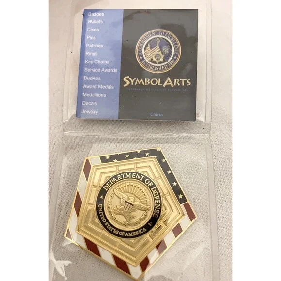 RARE US Department Of Defense Pentagon Military Coin Marine Army 5 Sides